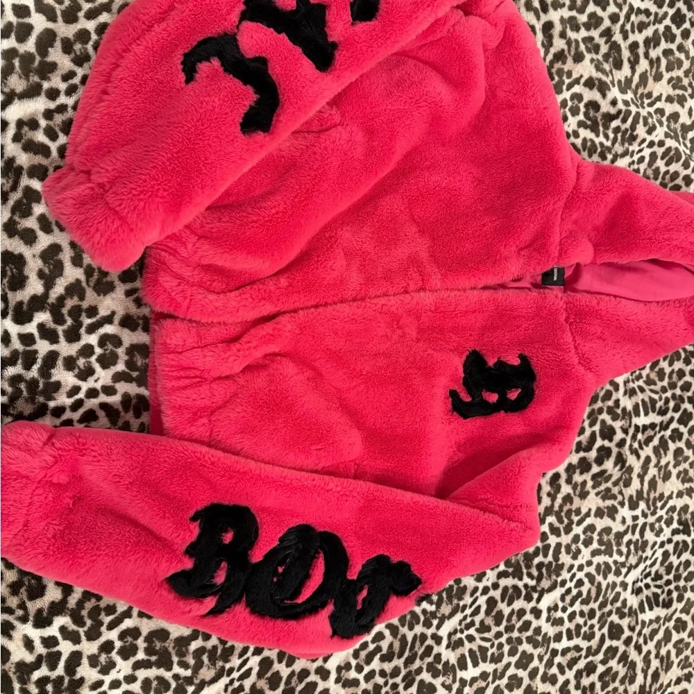 Rockstar Original Neon Pink Inany Fur Jacket - Picture 13 of 13